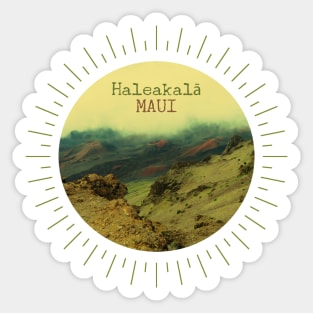 Haleakala National Park Maui Hawaii To travel is to live Sticker